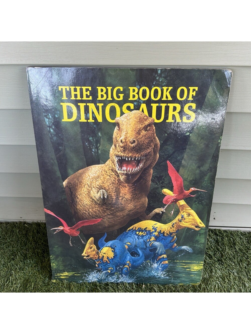 John Francis The Big Book Of Dinosaurs Board Book HUGE RARE 1992 Board Book
